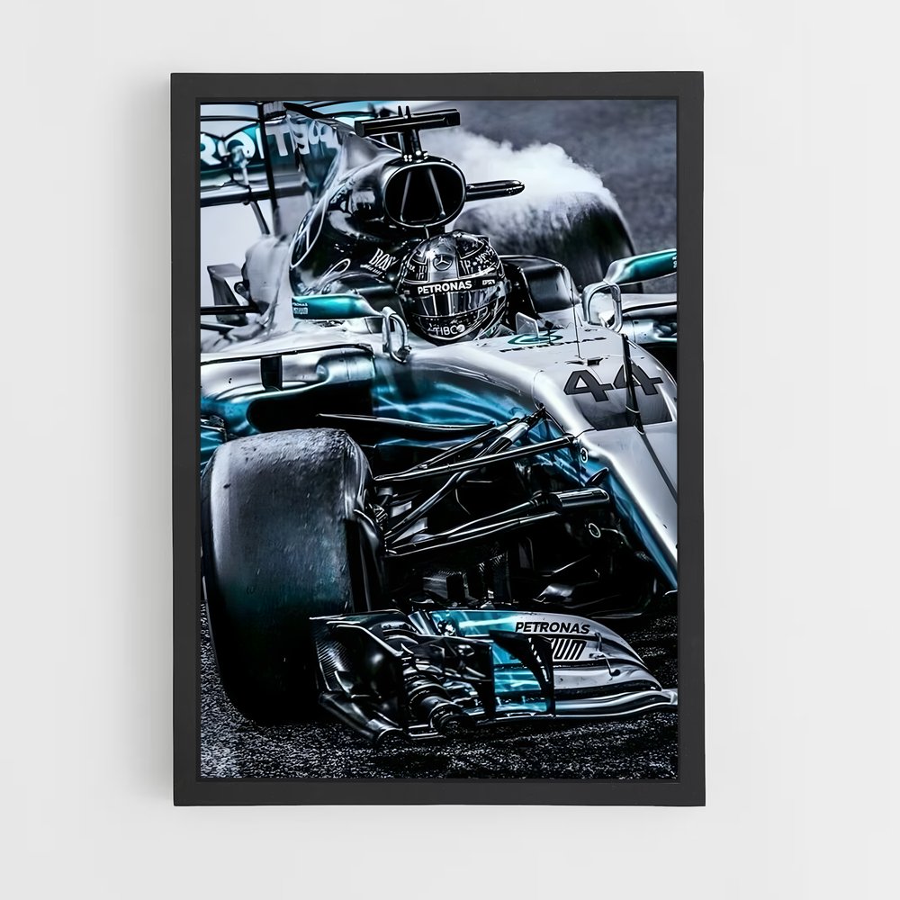 Poster Mercedes de Vitesse – affiche Voitures de Formule 1 (vue 2)